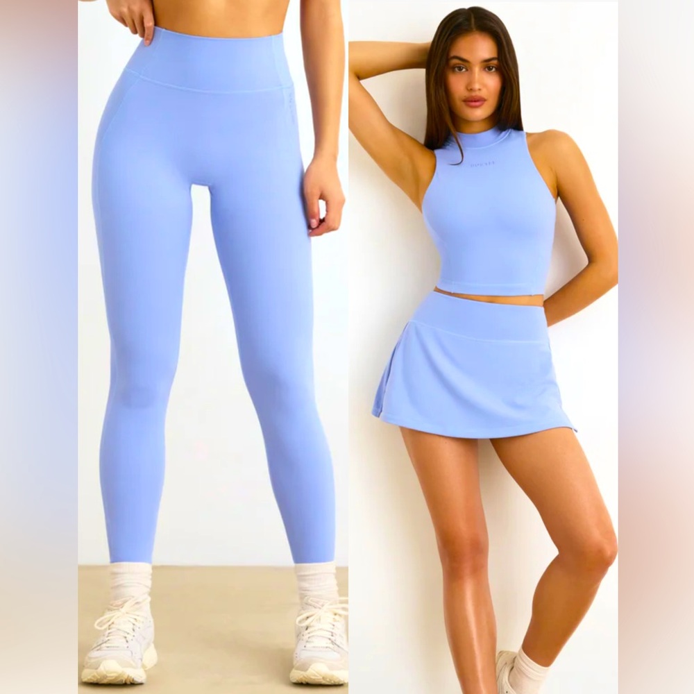 2 pieces: top and pants Bo&Tee in blue lavender soft active sz SM
